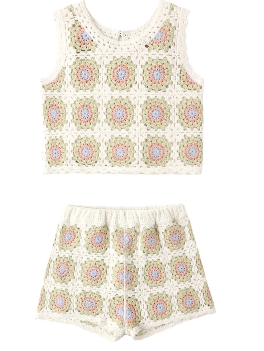 Rylee & Cru Crochet Tank Set - 2-3Y